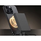 Kép 8/9 - Powerbank vezeték nélküli töltési funkcióval, USB-C és Lightning, 10000 mAh, 20W, szürke