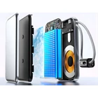 Kép 8/10 - Powerbank vezeték nélküli töltéssel, USB-C és Lightning kábellel, 10000 mAh, szürke