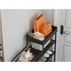 Kép 3/9 - 5 szintes cipőállvány, fekete