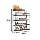 Kép 7/9 - 5 szintes cipőállvány, fekete