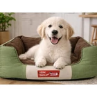 Kép 9/12 - Oldalfalas kutya és macska fekhely, zöld, S