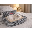 Kép 5/12 - Kutyafekhely kisebb méretű kutyáknak, háttámlával, 60 x 50 cm