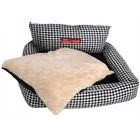 Kép 6/12 - Kutyafekhely kisebb méretű kutyáknak, háttámlával, 60 x 50 cm