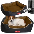 Kép 1/10 - Kutyafekhely emelt szélekkel, 65 x 55 cm, barna