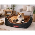 Kép 10/10 - Kutyafekhely emelt szélekkel, 65 x 55 cm, barna