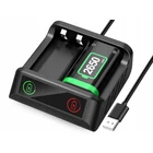 Kép 2/11 - 2 darab 2650 mAh akkumulátor Xbox kontrollerhez töltővel