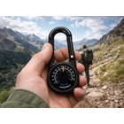 Kép 4/10 - Karabineres, fluoreszkáló iránytű hőmérővel