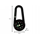 Kép 7/10 - Karabineres, fluoreszkáló iránytű hőmérővel