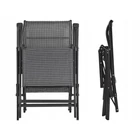 Kép 12/16 - Összehajtható kerti nyugágy állítható háttámlával