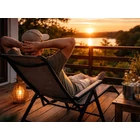 Kép 2/16 - Összehajtható kerti nyugágy állítható háttámlával