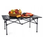 Kép 10/11 - Összecsukható kempingasztal, 118 x 55 cm