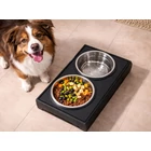 Kép 12/13 - Dupla etetőtál kutyáknak és macskáknak kihajtható lábakkal