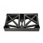 Kép 8/13 - Dupla etetőtál kutyáknak és macskáknak kihajtható lábakkal