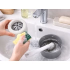 Kép 10/10 - Klasszikus WC-kefe cseppfogó tartállyal, akasztóval