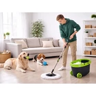 Kép 4/9 - Forgófejes felmosó szett kerekes vödörrel, centrifugáló mechanizmussal