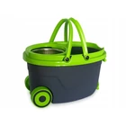 Kép 9/9 - Forgófejes felmosó szett kerekes vödörrel, centrifugáló mechanizmussal