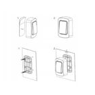 Kép 8/10 - Vezeték nélküli, kinetikus csengő, 130 méter, fehér