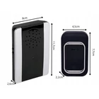 Kép 5/10 - Vezeték nélküli csengő 2 vízálló csengőgombbal, 150 méter