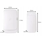 Kép 5/10 - Vezeték nélküli elemes csengő, 300 méter, fehér