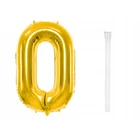 Kép 6/8 - 0-ás számú fólia lufi születésnapra, aranysárga, 46 x 65 cm