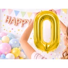 Kép 8/8 - 0-ás számú fólia lufi születésnapra, aranysárga, 46 x 65 cm