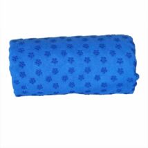 Csúszásgátlós jóga törölköző, ajándék táskával (kék)