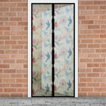 Mágneses szúnyogháló függöny ajtóra (100 x 210 cm, madár mintás)