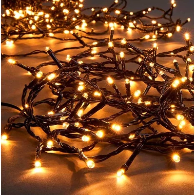 480 LED-es, 36 méteres kültéri/beltéri fényfüzér időzítővel, extra melegfehér 