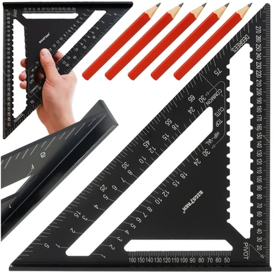 Derékszögű ács vonalzó