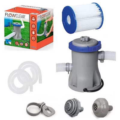 BESTWAY Flowclear 58381-medence vízforgató szűrővel