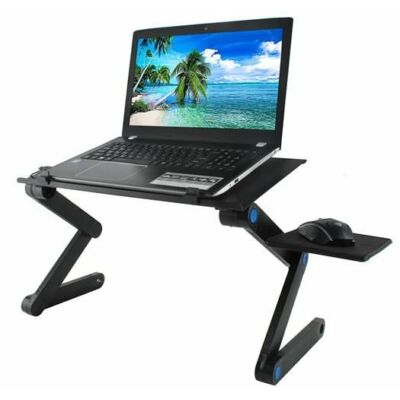 Állítható magasságú és dőlésszögű laptop asztal
