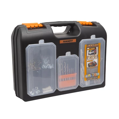 2 az 1-ben műanyag fúró + alkatrész tároló táska (15.7'' - 400 x 300 x 155 mm)