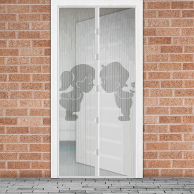 Mágneses szúnyogháló függöny ajtóra (100 x 210 cm, Fiú + Lány)