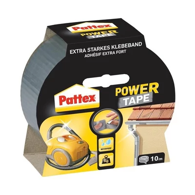 Pattex PowerTape ragasztószalag, ezüst, 10 m