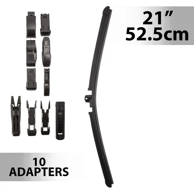 Ablaktörlő 21"/52,5 cm - 10 db adapterrel