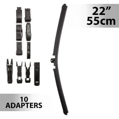 Ablaktörlő 22"/55 cm - 10 db adapterrel