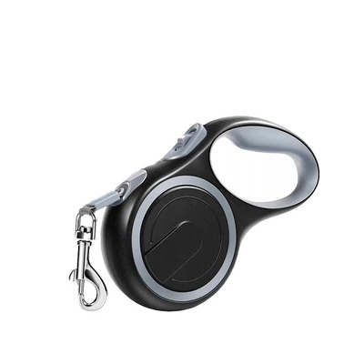 Póráz - 8 m - fekete / szürke