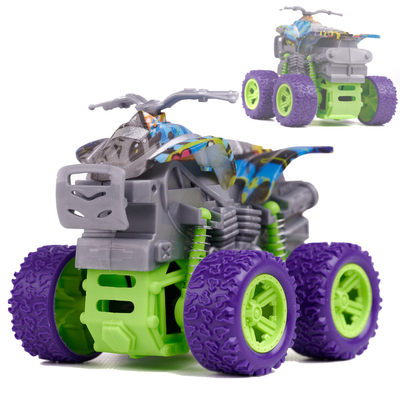 Monster Truck versenyautó (lila-zöld)