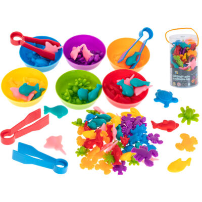 36 részes Montessori játék (tengeri állatok)