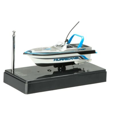 Távirányítós RC csónak Mini Hurricane 2.4GHz 13cm - kék