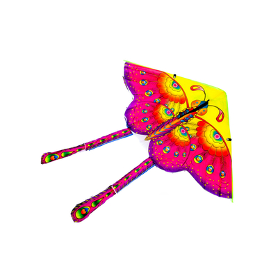 Nagy színes pillangó sárkány 90cm (lila)