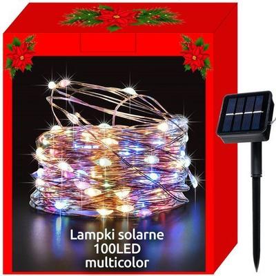 100 LED-es kültéri füzér (többszínű)