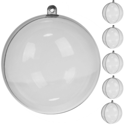 Ruhhy átlátszó gömbök 5 darabos készlet 