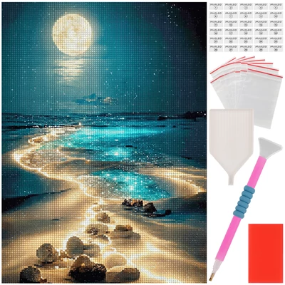 Gyémánthímzés - Tengerpart