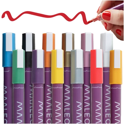 12 db-os akril filctoll készlet