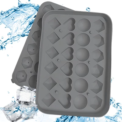 Vegyes szilikon jégkockaforma