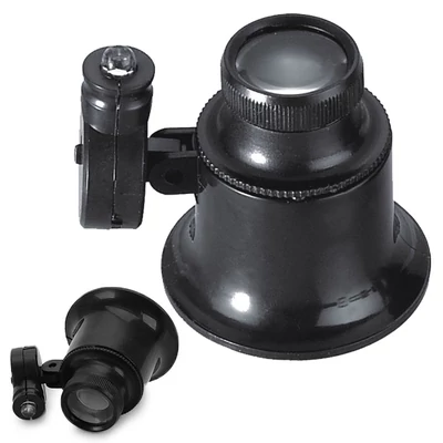 Ékszerésznagyító LED világítással, 20x