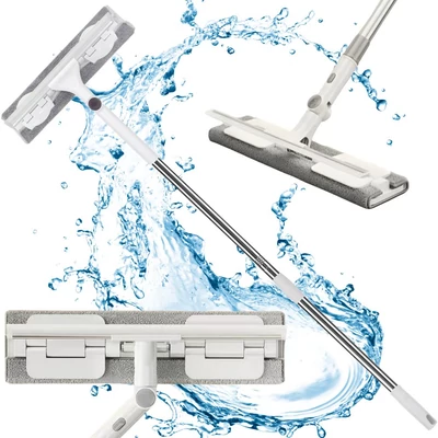 2 az 1-ben felmosó és lehúzó teleszkópos nyéllel