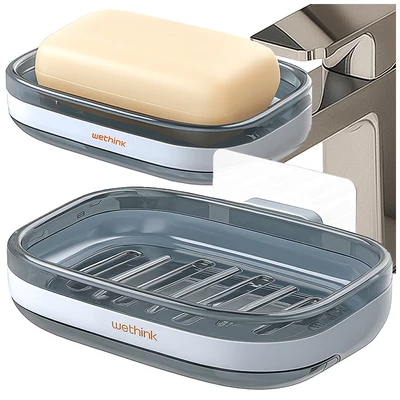 Falra rögzíthető szappantartó lecsepegtetővel