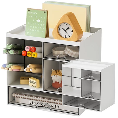 Háztartási szervező számos felnyitható rekesszel